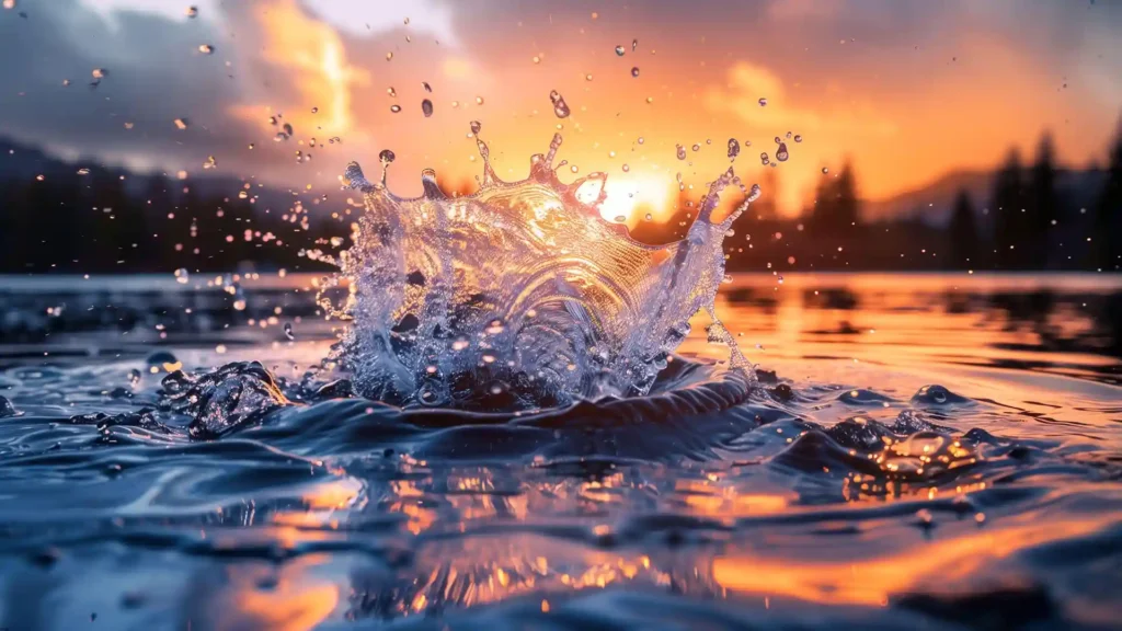 Hochsensibel und hochbegabt, See mit Sonnenuntergang