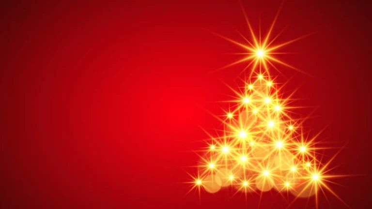 Nervensystemfreundliche Weihnachtszeit für Hochsensible, Grafik Weihnachtsbaum mit Lichter