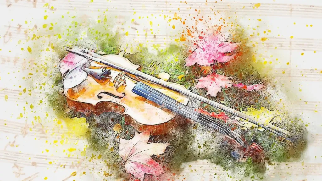7 Verhaltensweisen, die Hochsensiblen guttun, Aquarell Geige