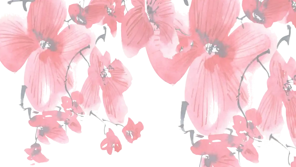 Lösungen, wenn Hochsensible in die Sinnkrise schlittern, Aquarell mit roten Blumen