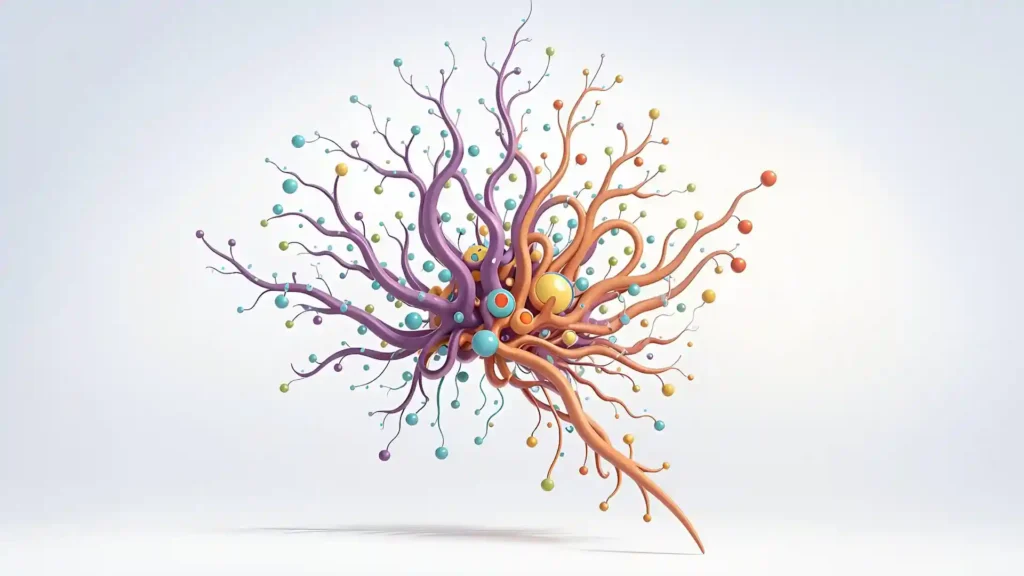 Hochsensibilität & Neurobiologie: 4 wissenschaftliche Hintergründe, Grafik Nervenzellen